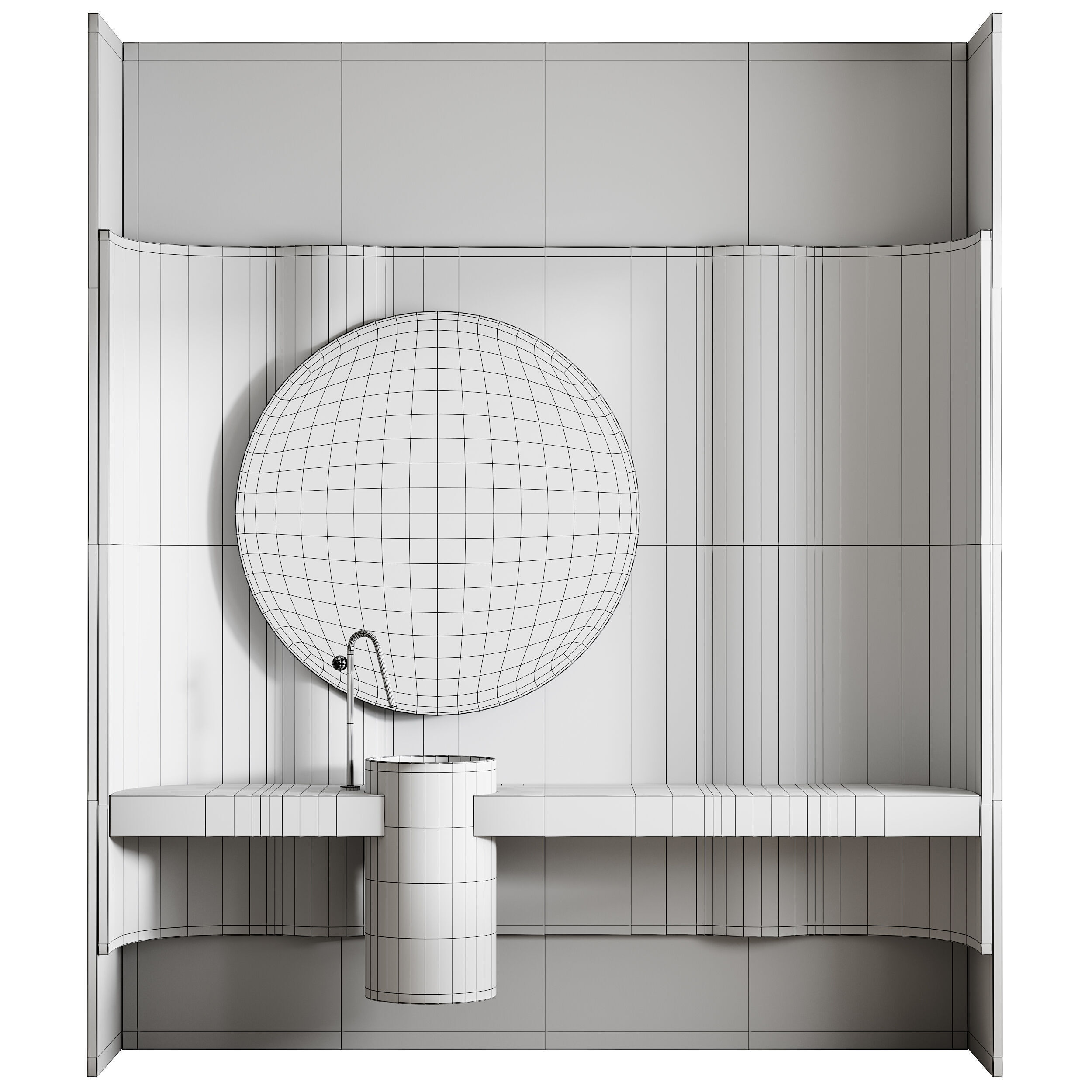 Bathroom furniture 32 3D model_14
