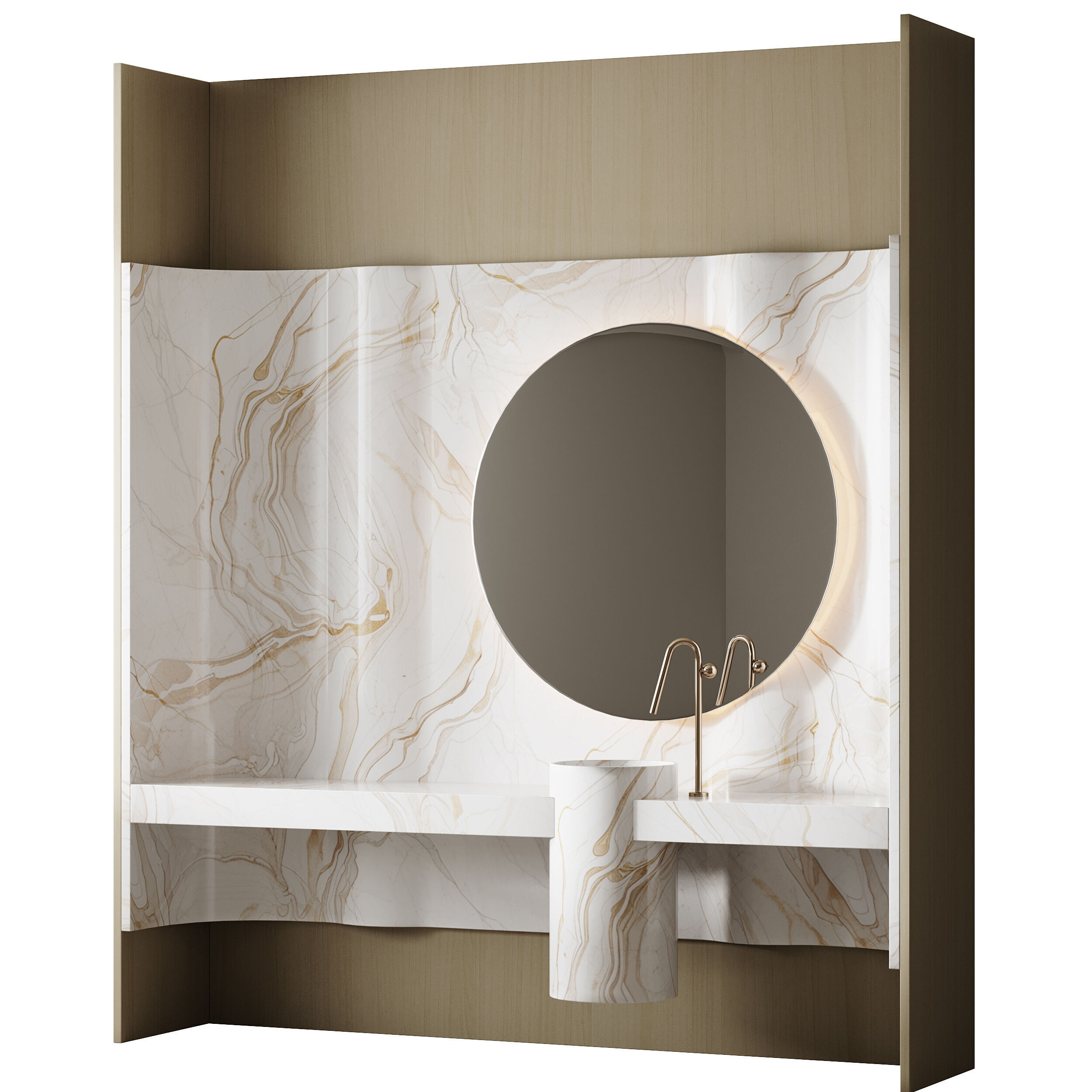 Bathroom furniture 32 3D model_9