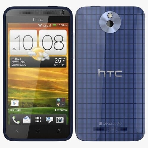 htc desire 501 blue 3D model