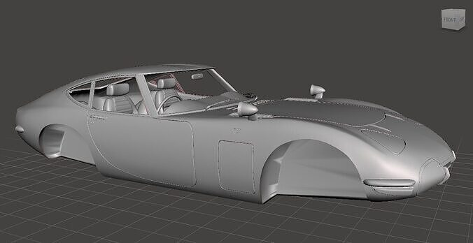 Toyota 2000GT MF10 1967 3D print model