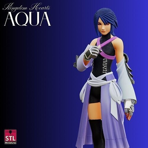 STL Aqua Kingdom Hearts Inspired 3D print model