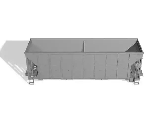 HO Norfolk Southern 2800 Cubic Foot MOW Ballast Hopper 3D print model