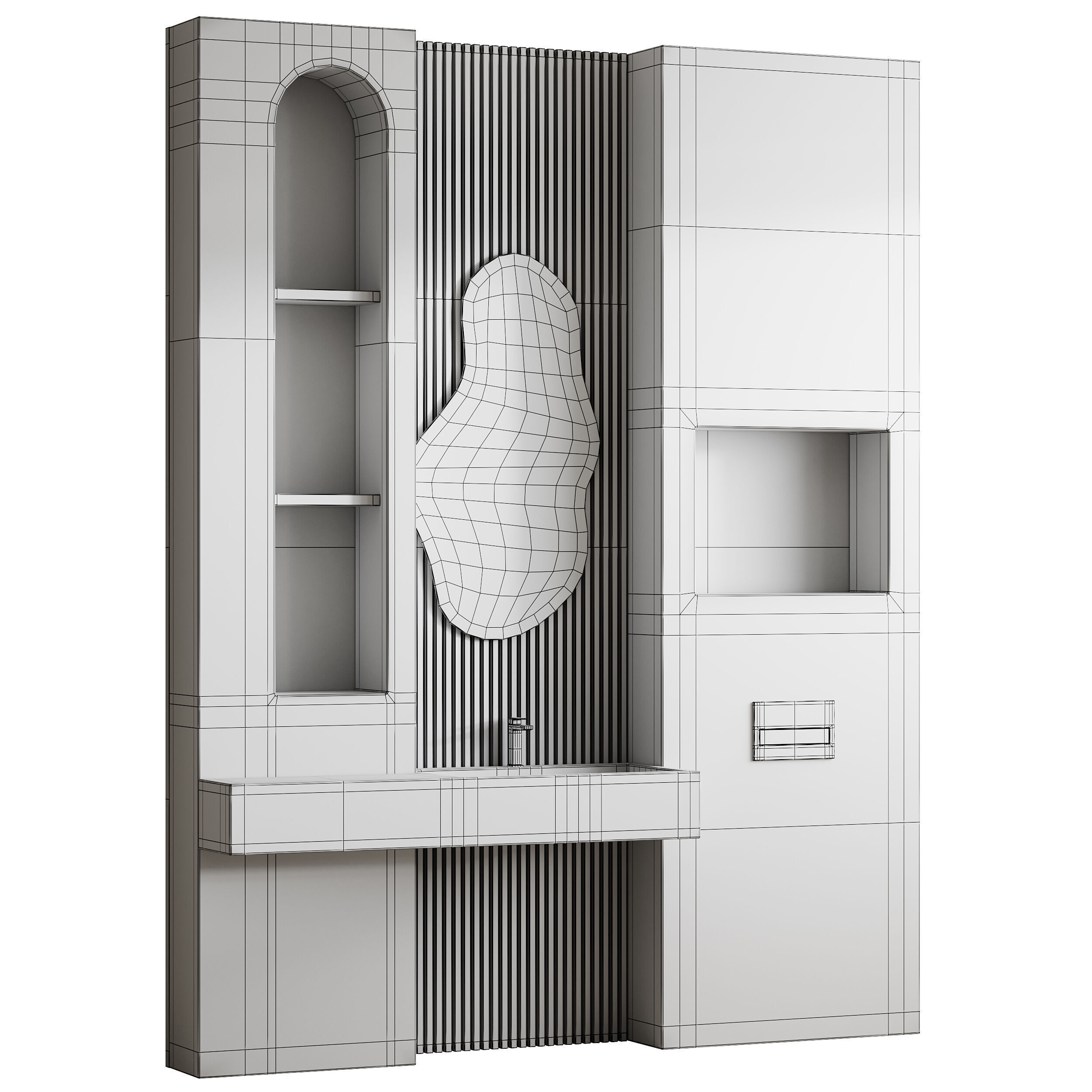 Bathroom furniture 33 3D model_14