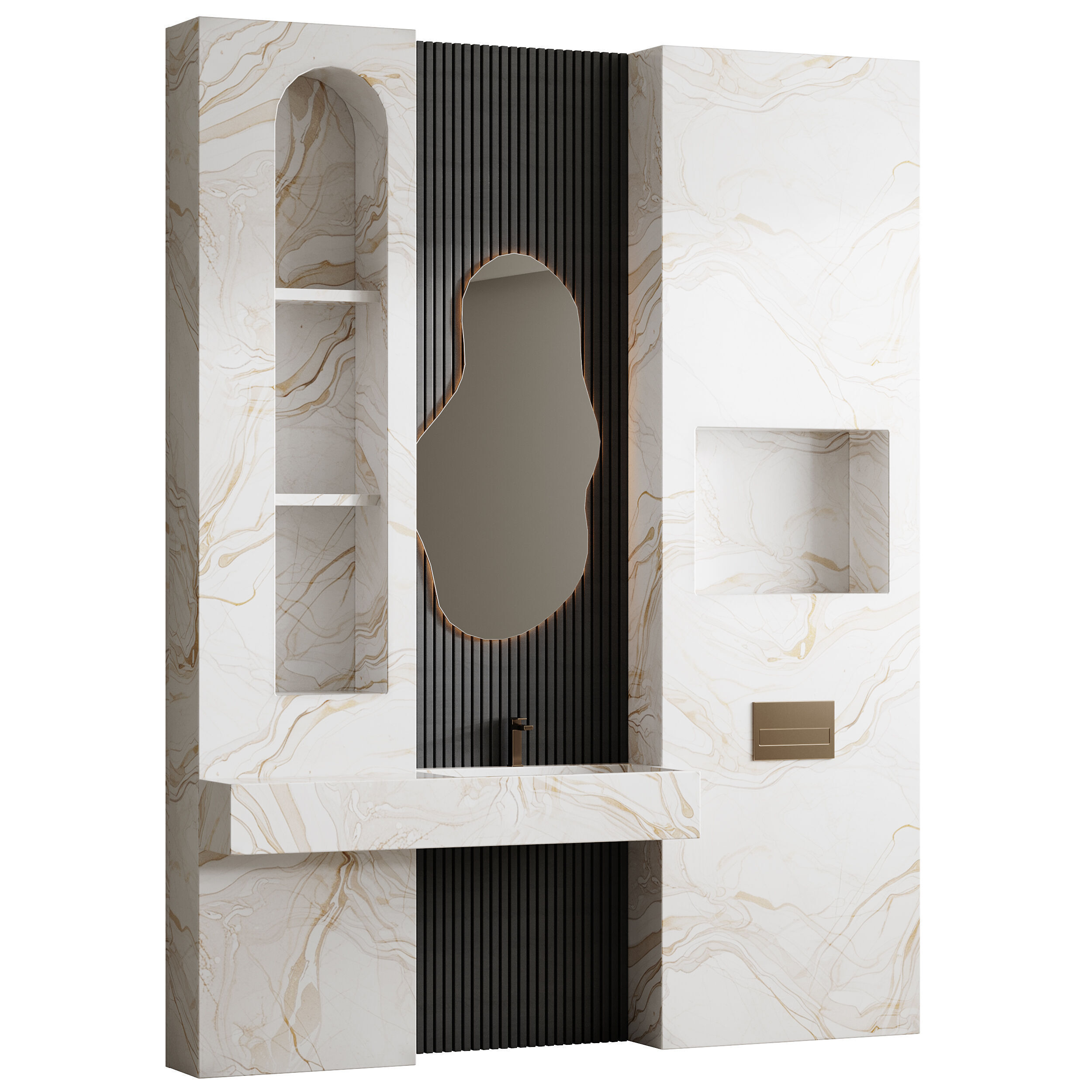 Bathroom furniture 33 3D model_7