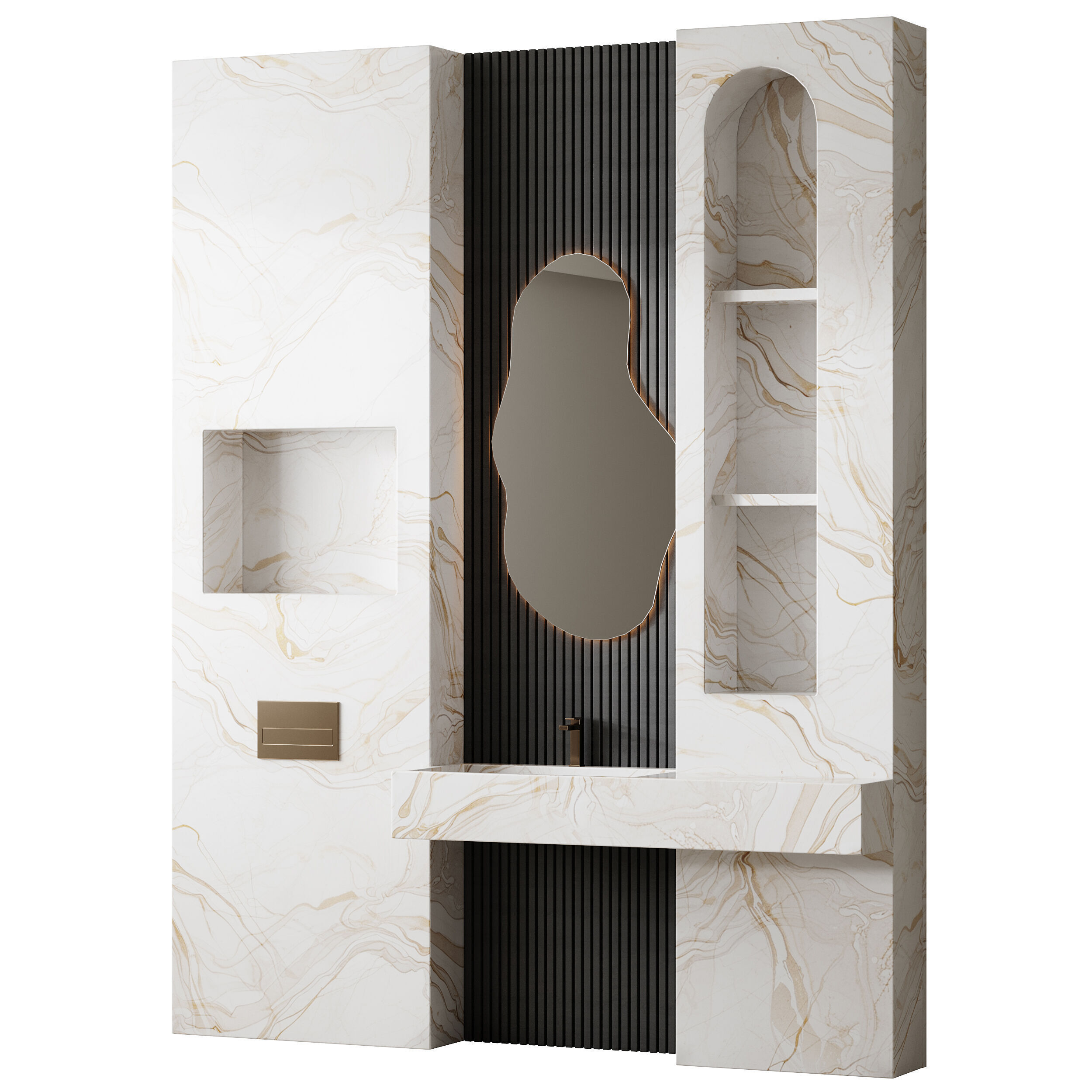 Bathroom furniture 33 3D model_11