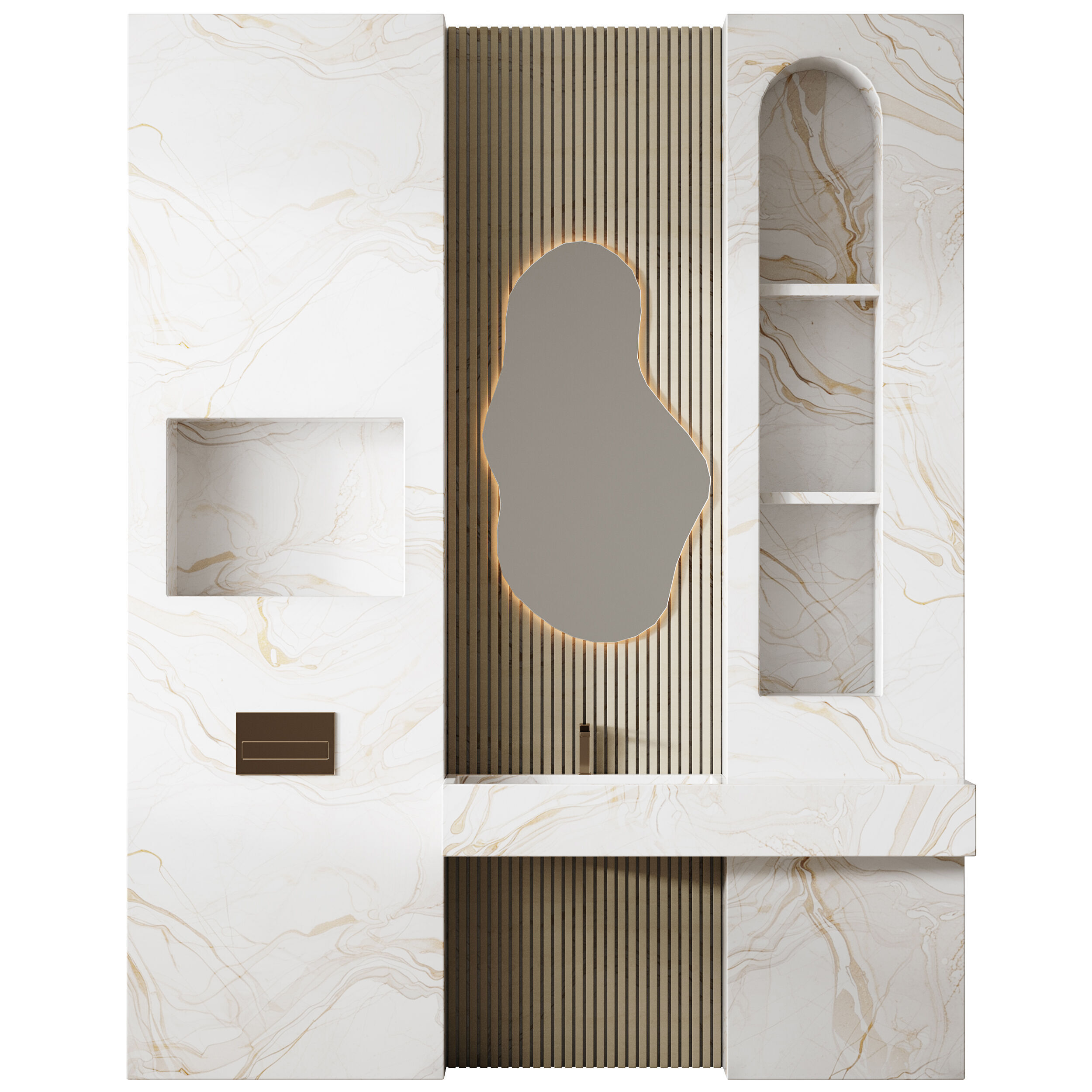 Bathroom furniture 33 3D model_12