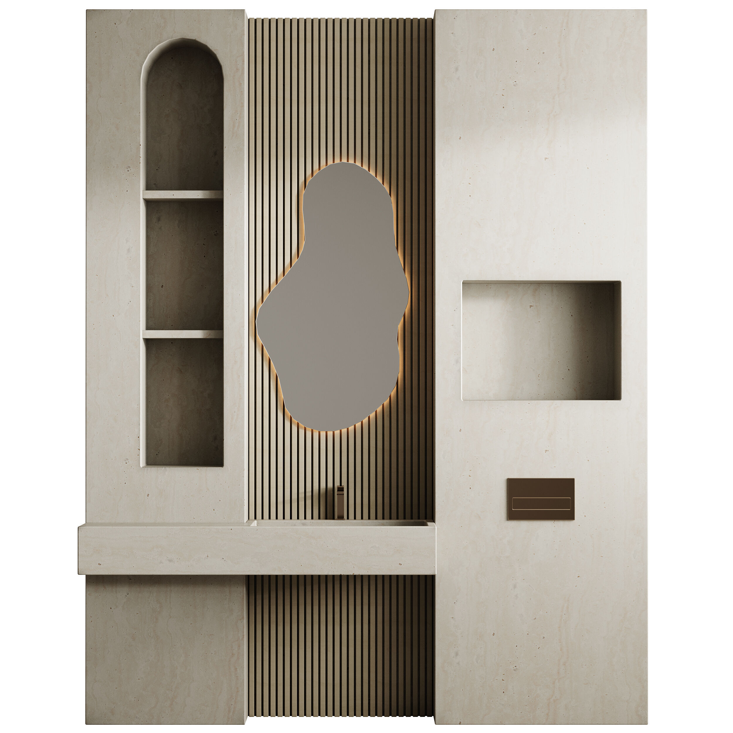 Bathroom furniture 33 3D model_2