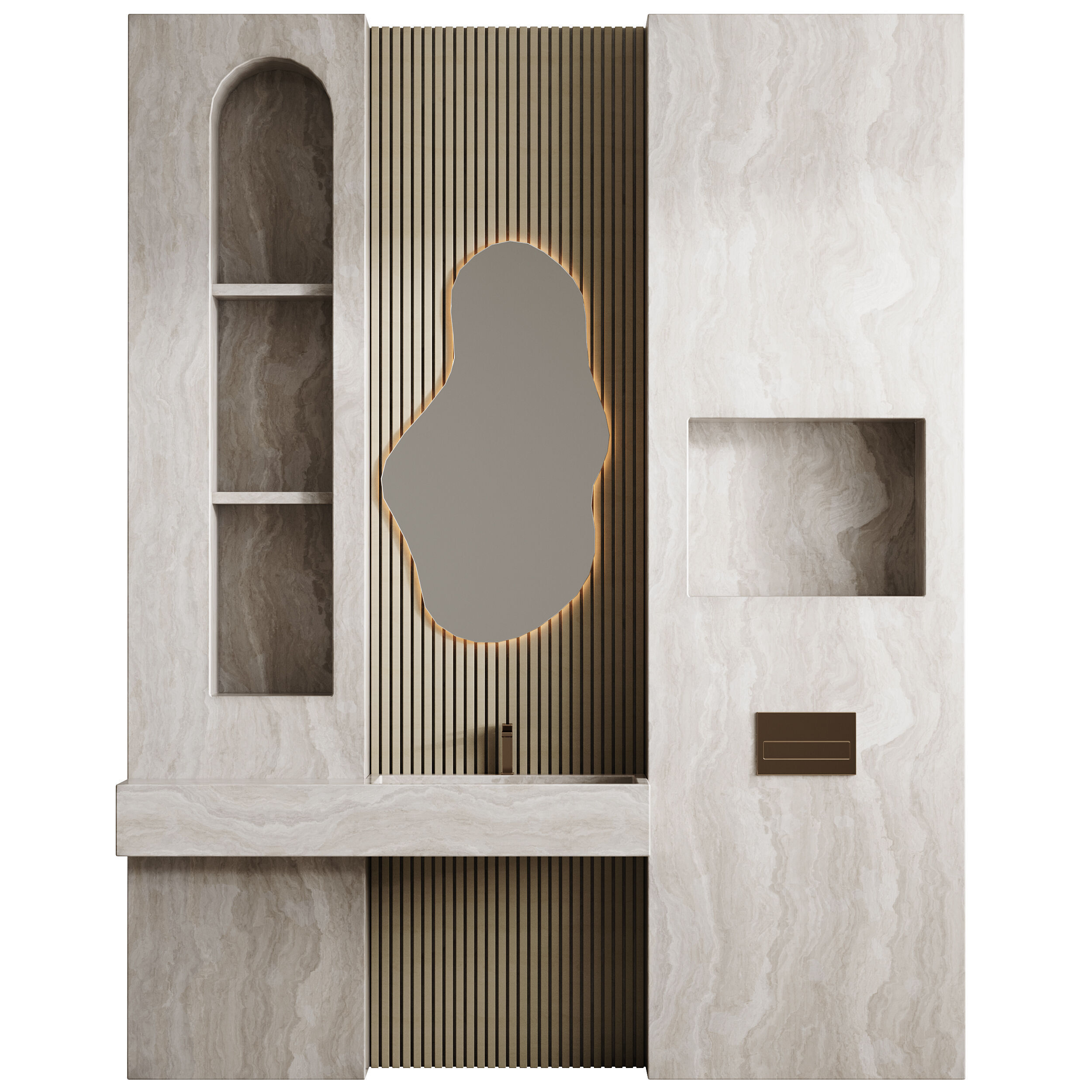 Bathroom furniture 33 3D model_4