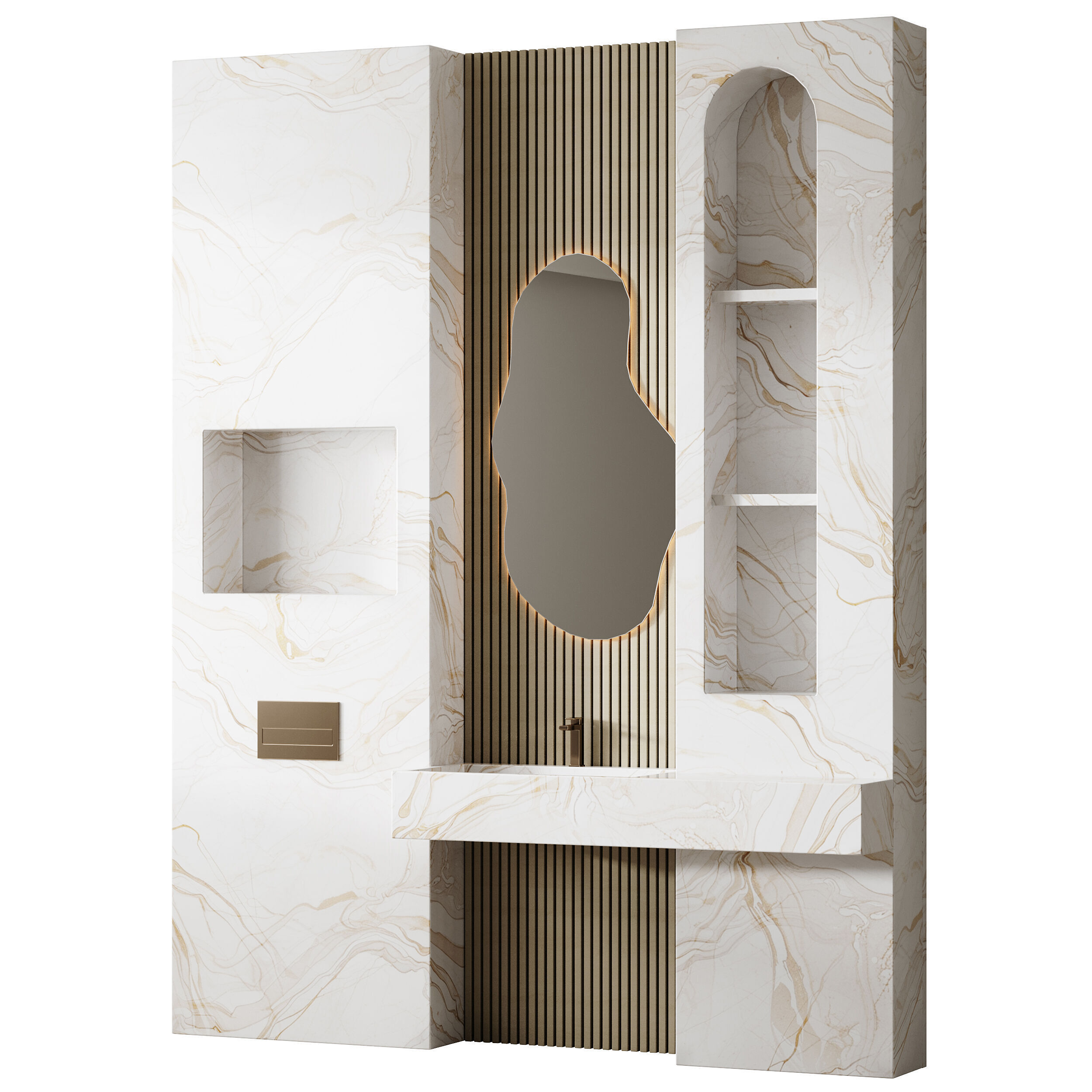 Bathroom furniture 33 3D model_8