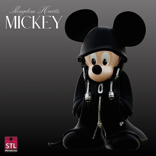 STL Dark Mickey Kingdom Hearts InspiredModel 3D print model
