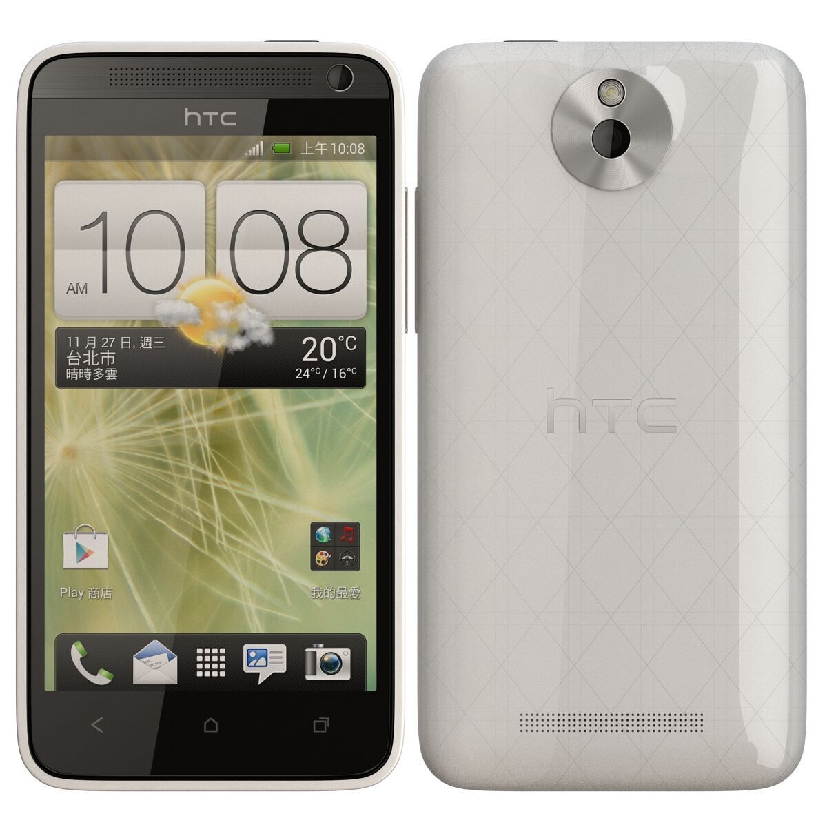HTC Desire 501 White 3D model_1