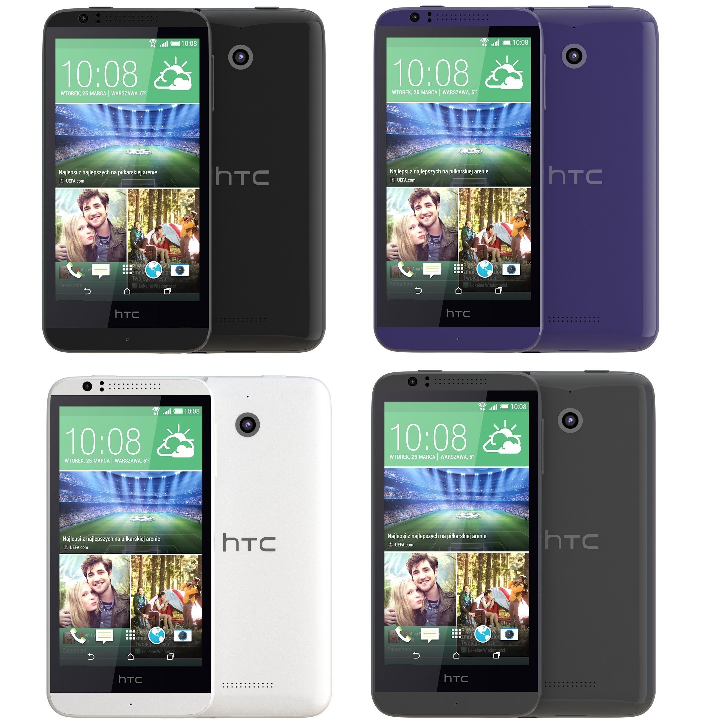 HTC Desire 510 all color 3D model_1