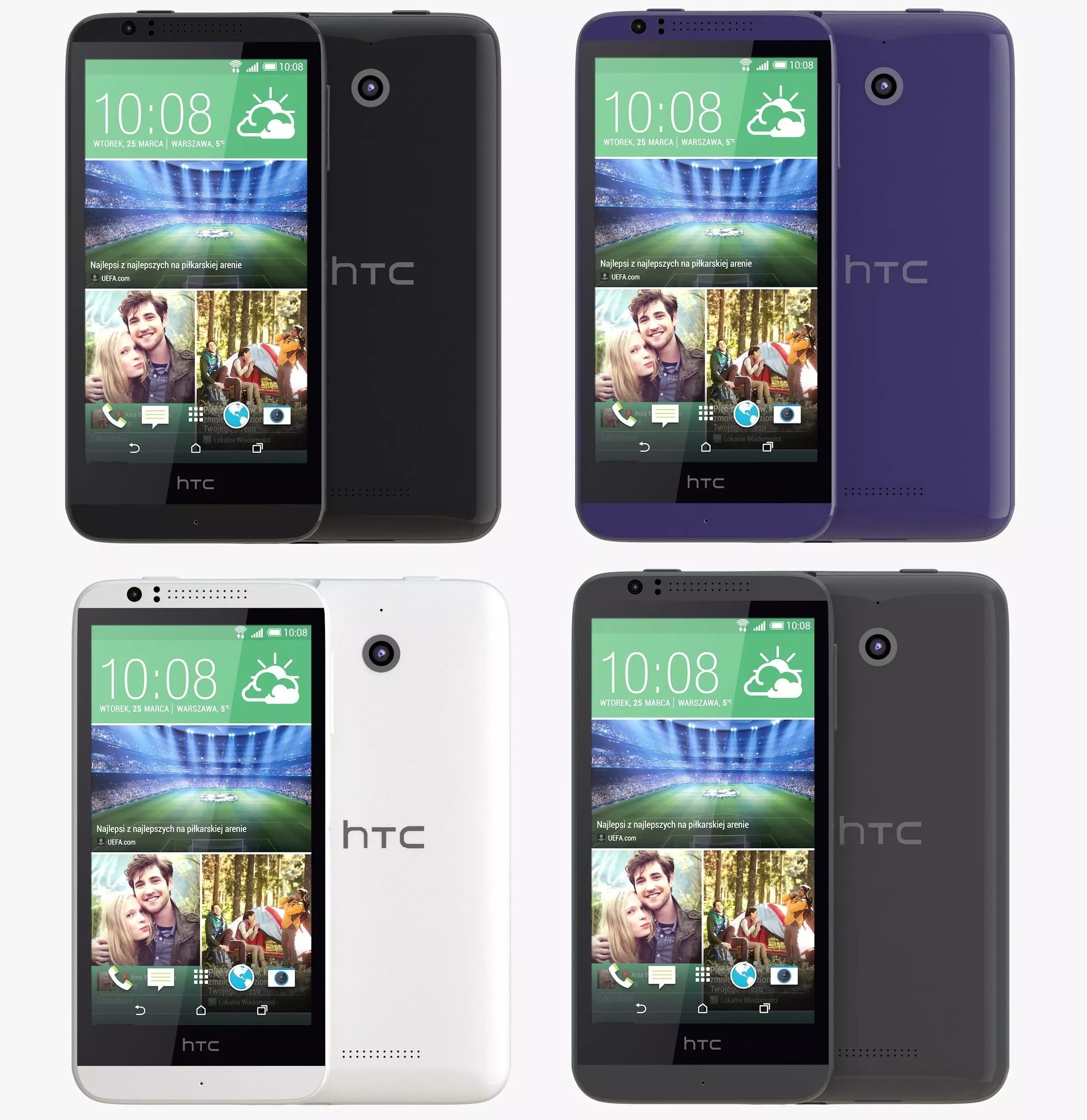 HTC Desire 510 all color 3D model_0