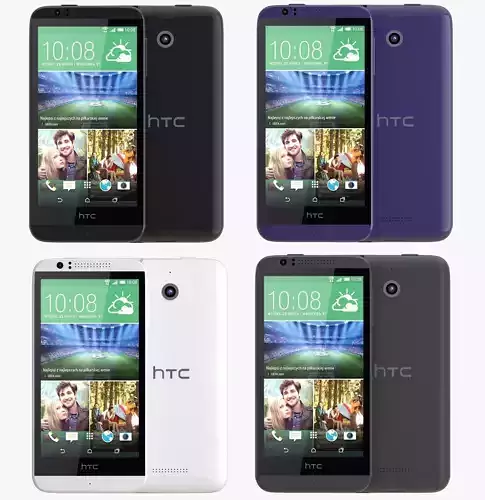 HTC Desire 510 all color 3D model