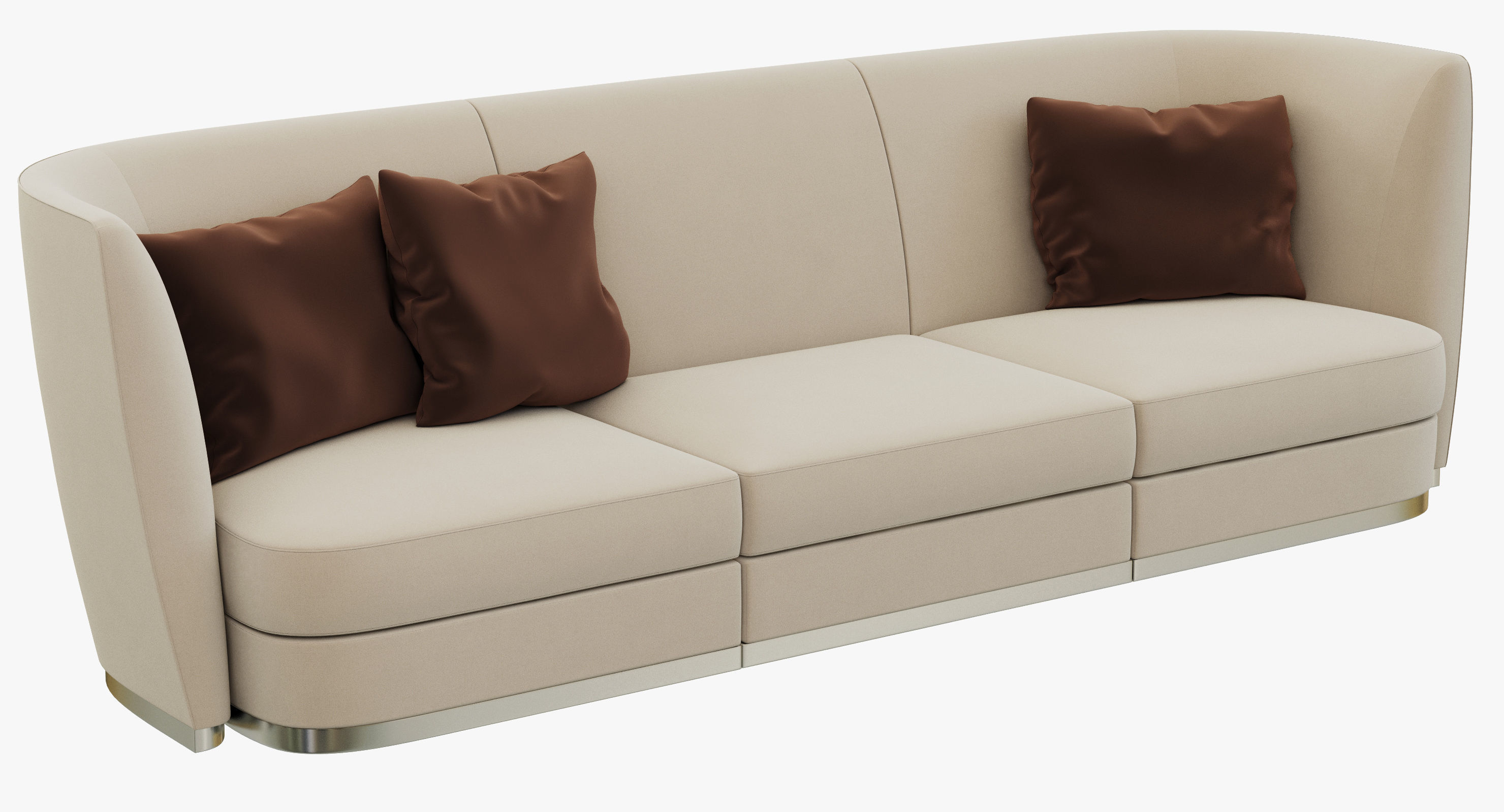 Flexform Altea Divano - 3 sizes 3D model_2