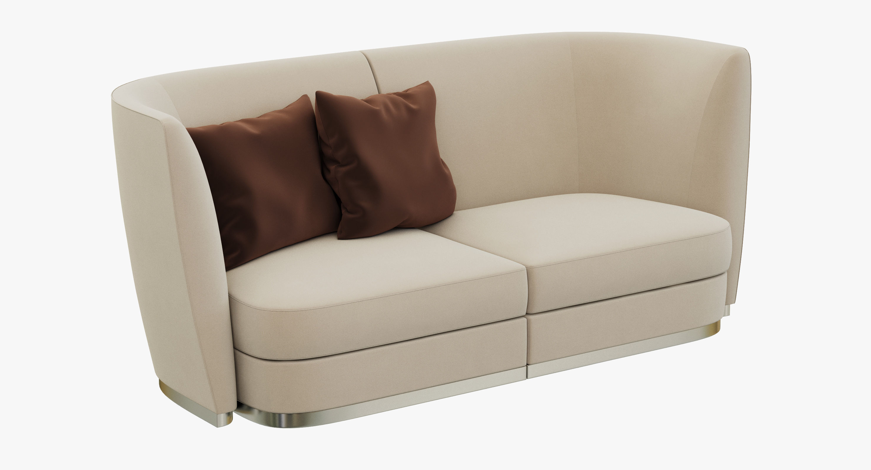 Flexform Altea Divano - 3 sizes 3D model_3