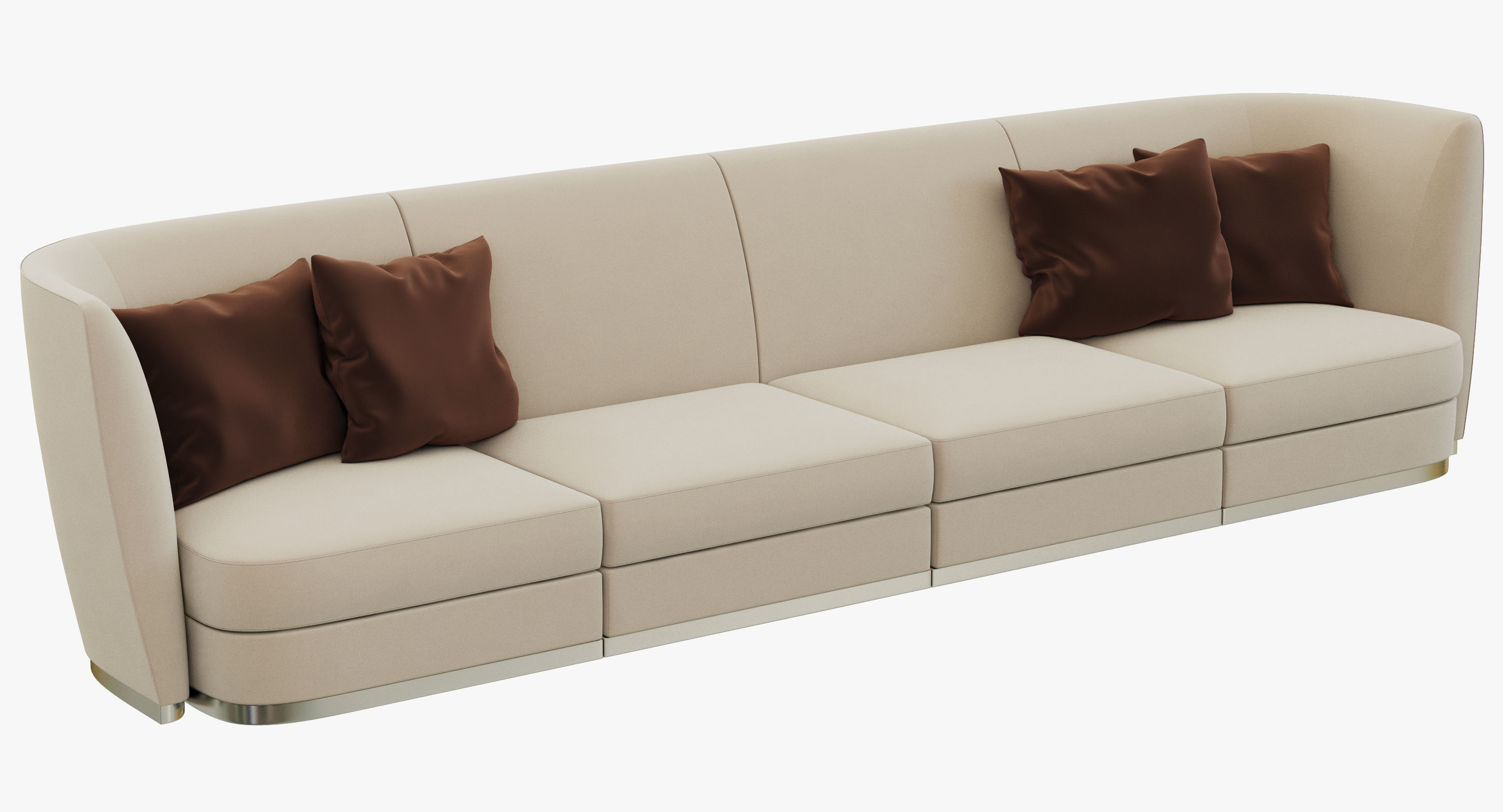 Flexform Altea Divano - 3 sizes 3D model_1