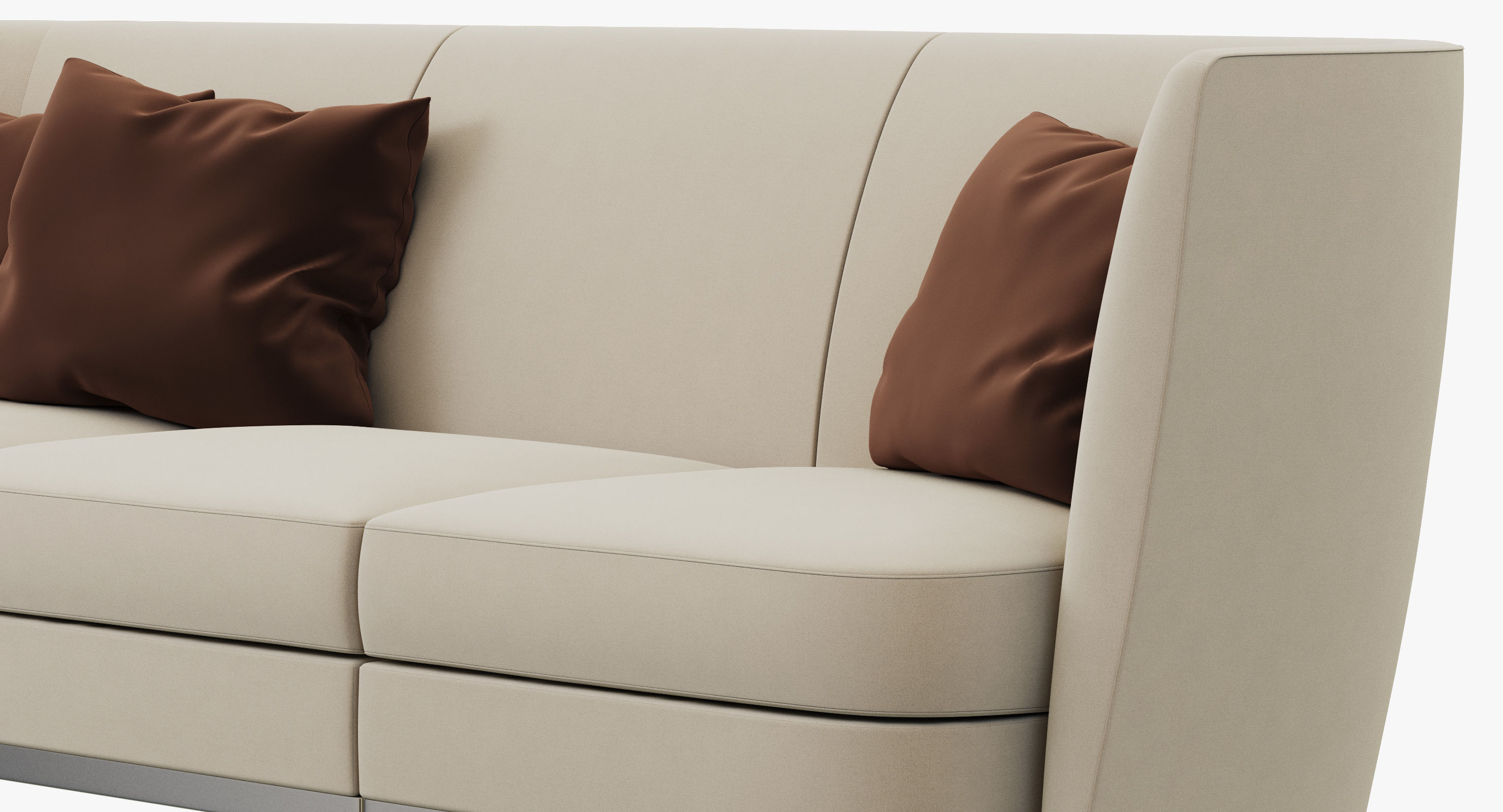 Flexform Altea Divano - 3 sizes 3D model_7