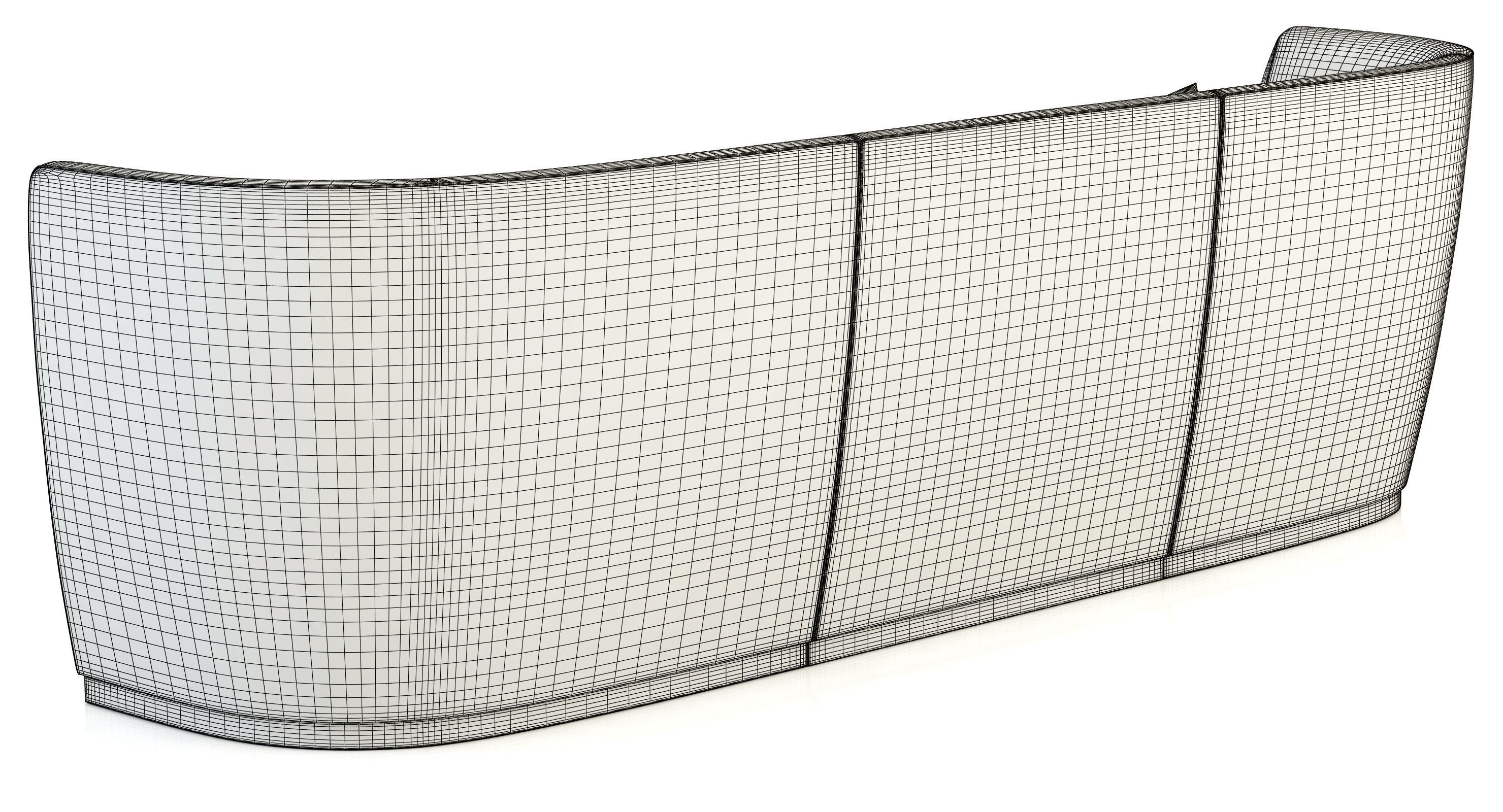 Flexform Altea Divano - 3 sizes 3D model_11