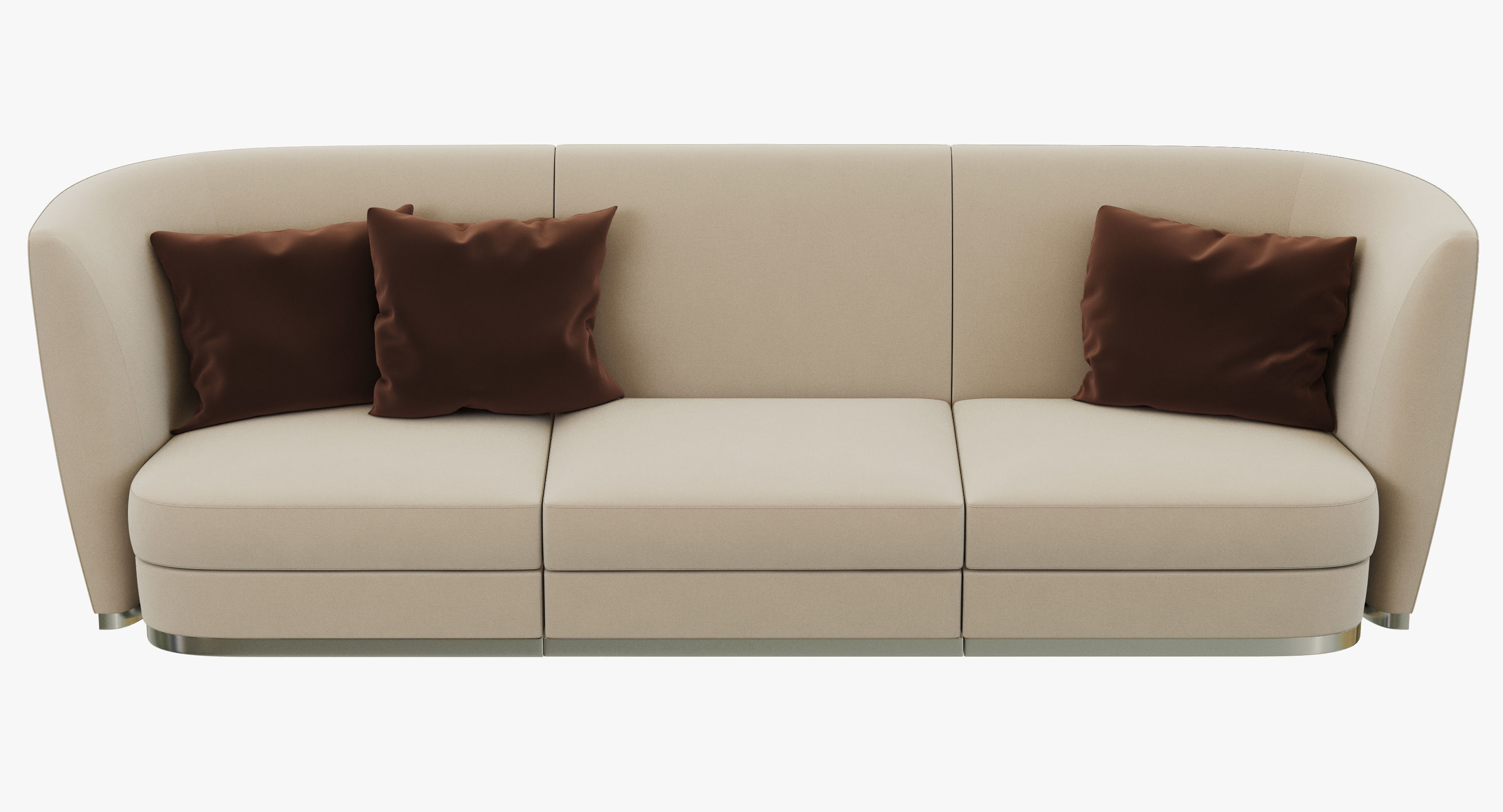 Flexform Altea Divano - 3 sizes 3D model_8