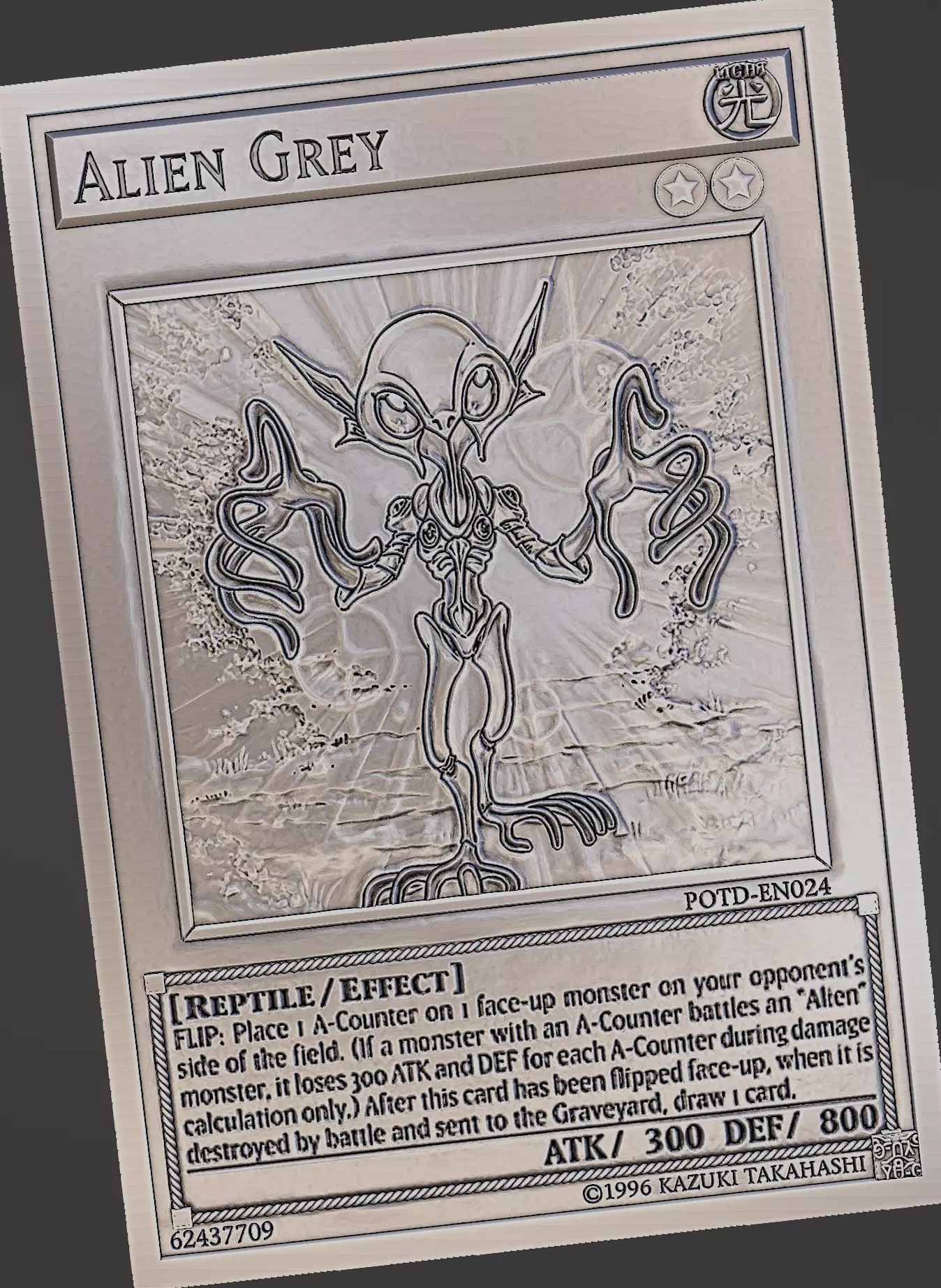 Alien Grey - yu-gi-oh Free 3D print model