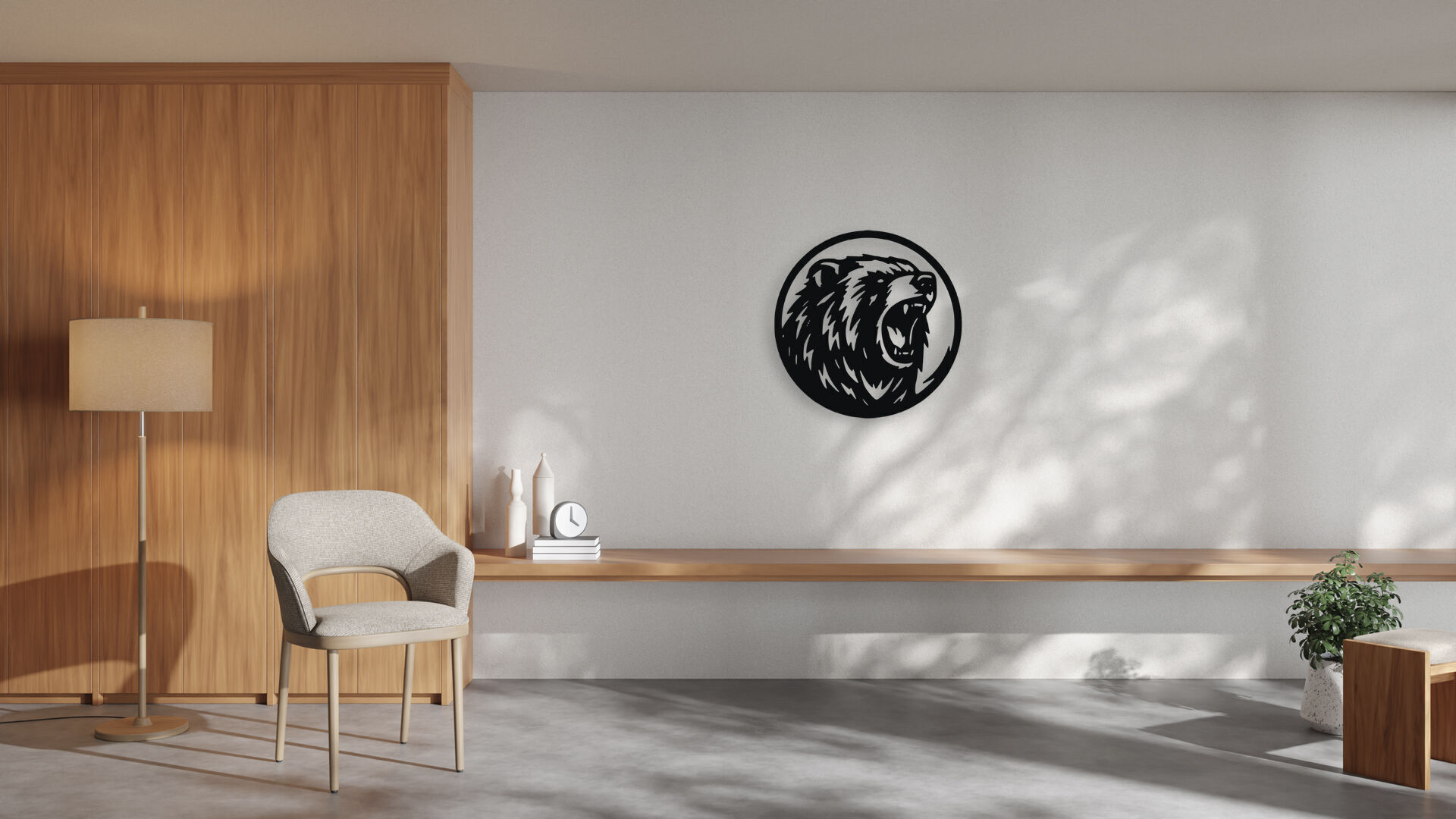 Bear Head Wall Decor 3D print model_2