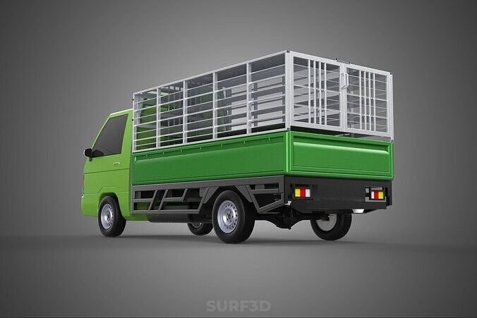 FOWL POULTRY BIRD CARRIER RACK FENCE CAGE TRUCK PICKUP CAR CARGO 3D model