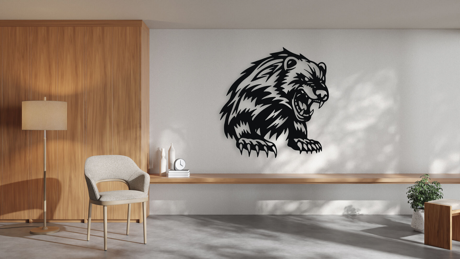 Wolverine Wall Decor 3D print model_1