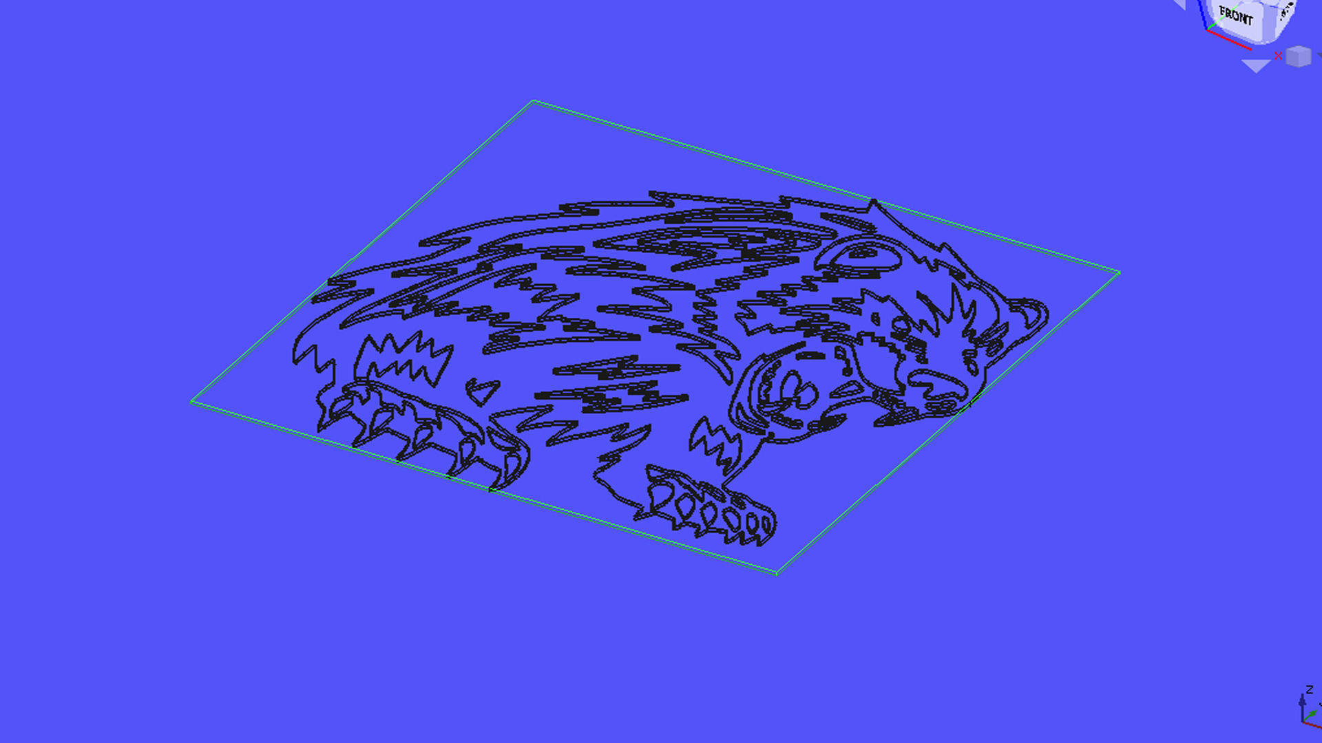 Wolverine Wall Decor 3D print model_4