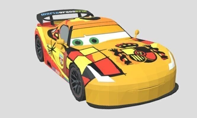 Cars 2 Miguel Camino Low-poly 3D model