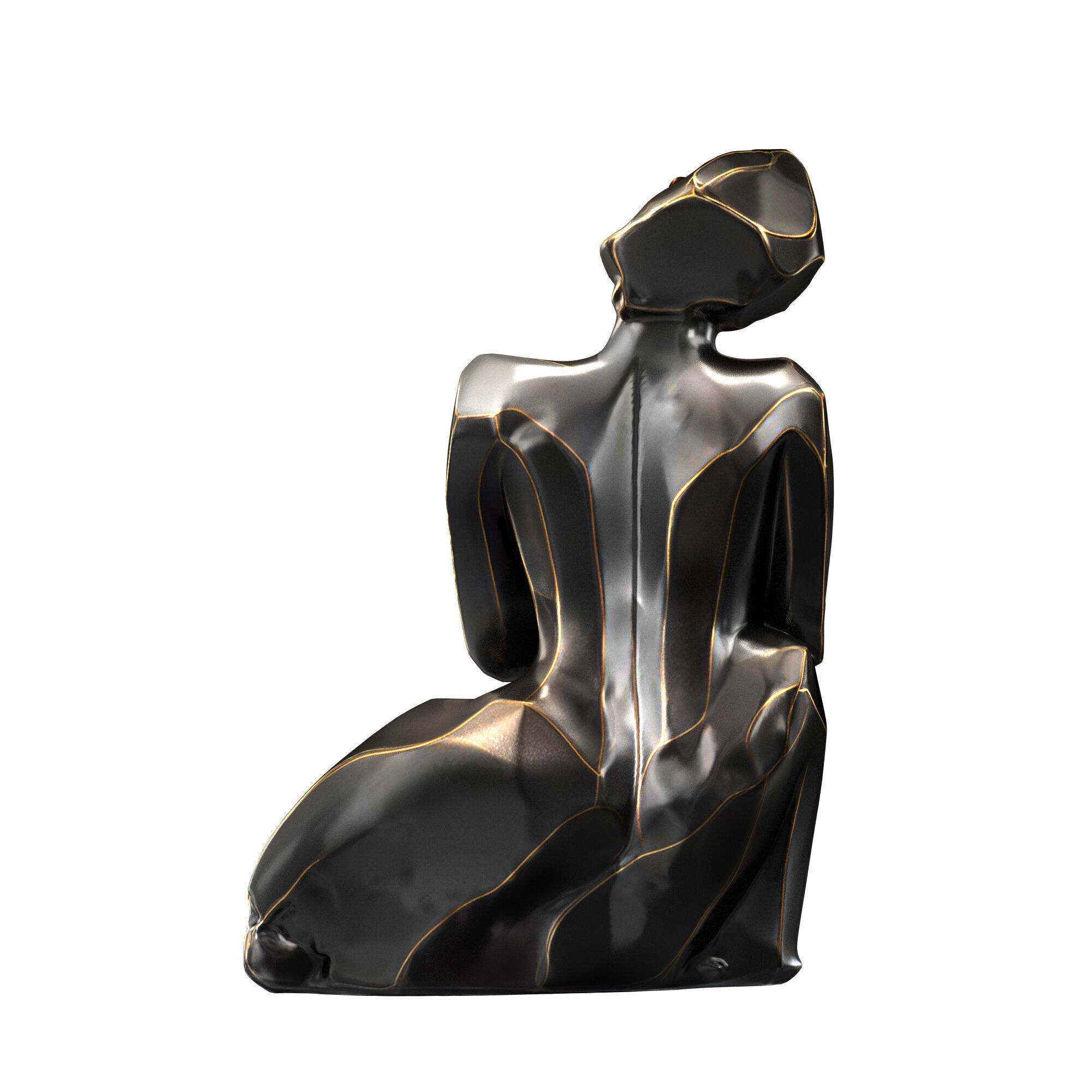 Adel Sculpture Style Bronze 3D model_3