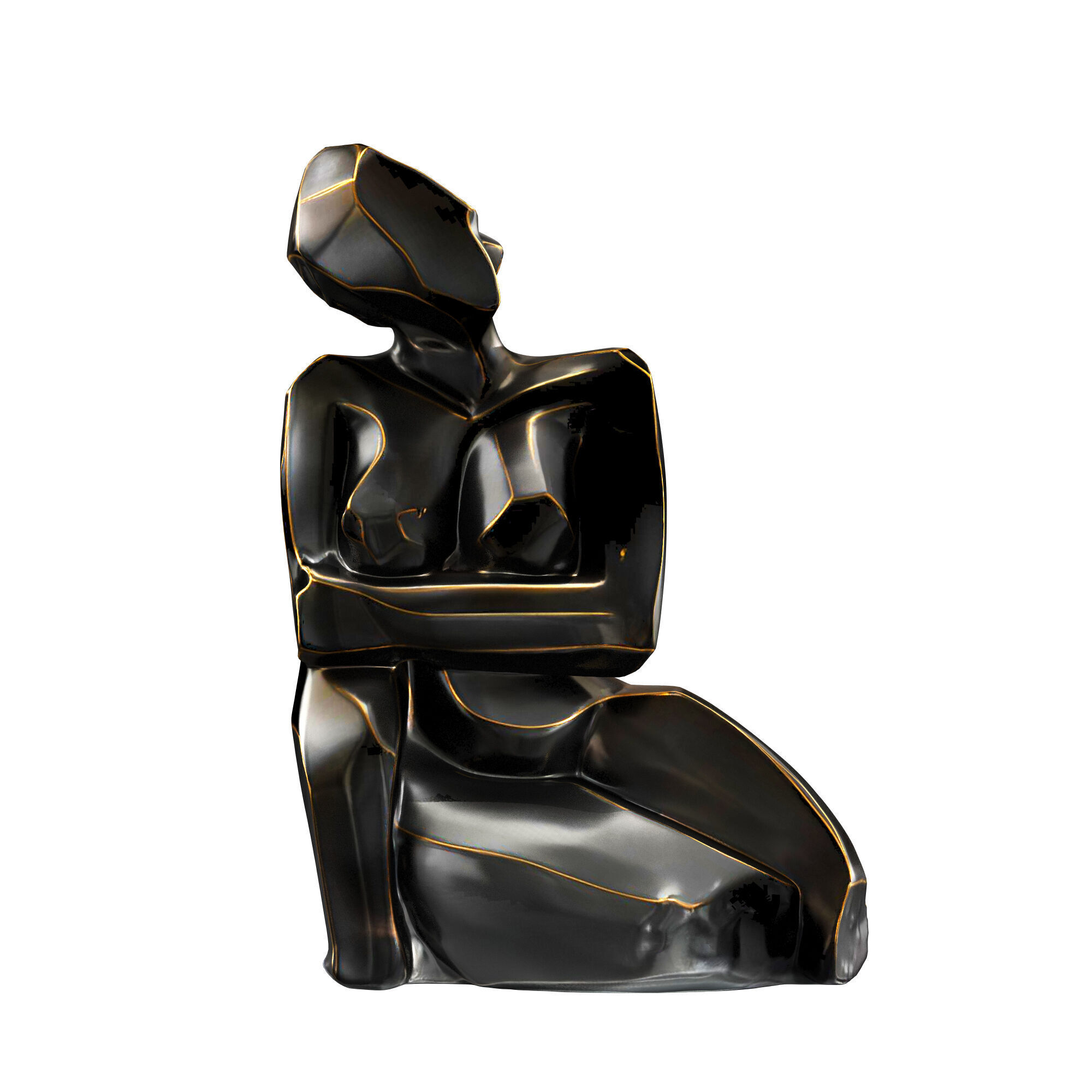 Adel Sculpture Style Bronze 3D model_1