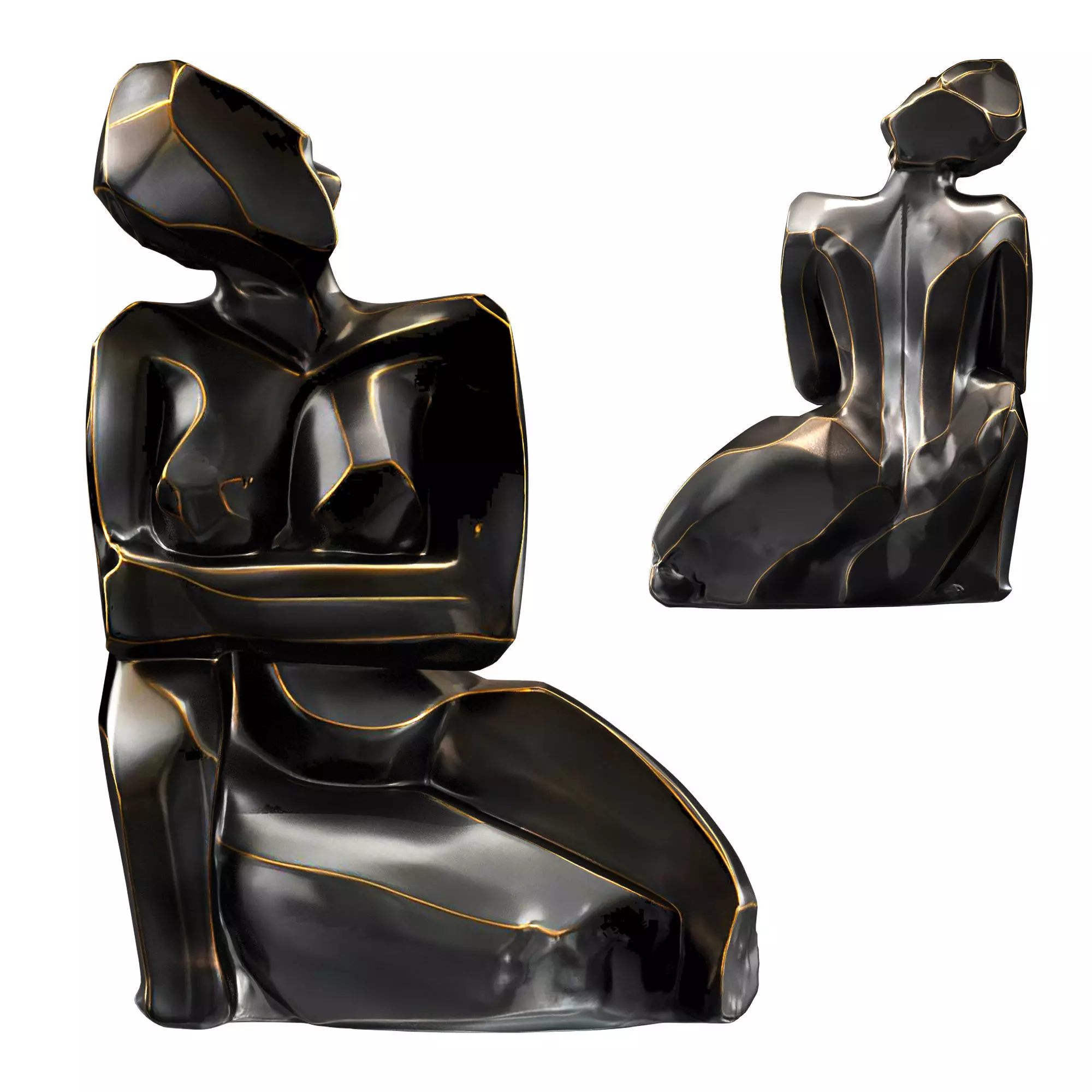 Adel Sculpture Style Bronze 3D model_0