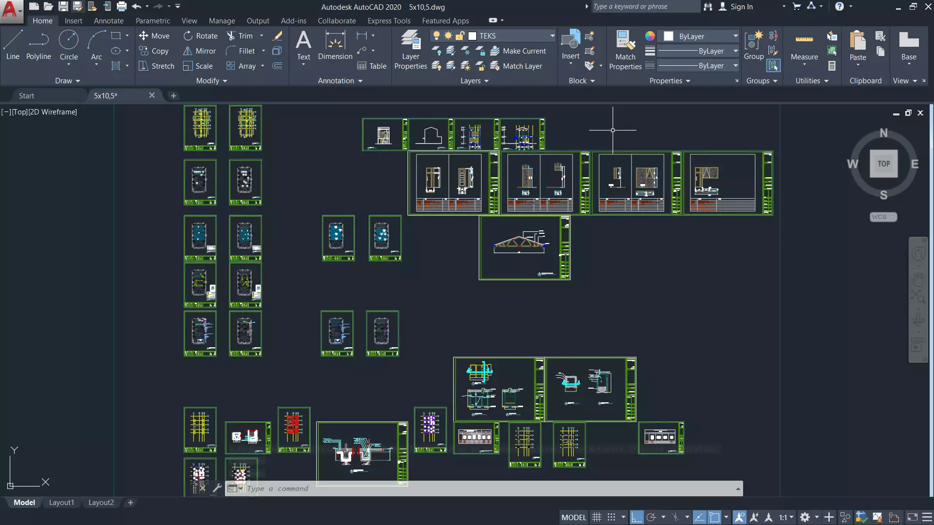 Modern 2 Storey House 5x10 5m Skp with DWG and Lumion Files 3D model_4