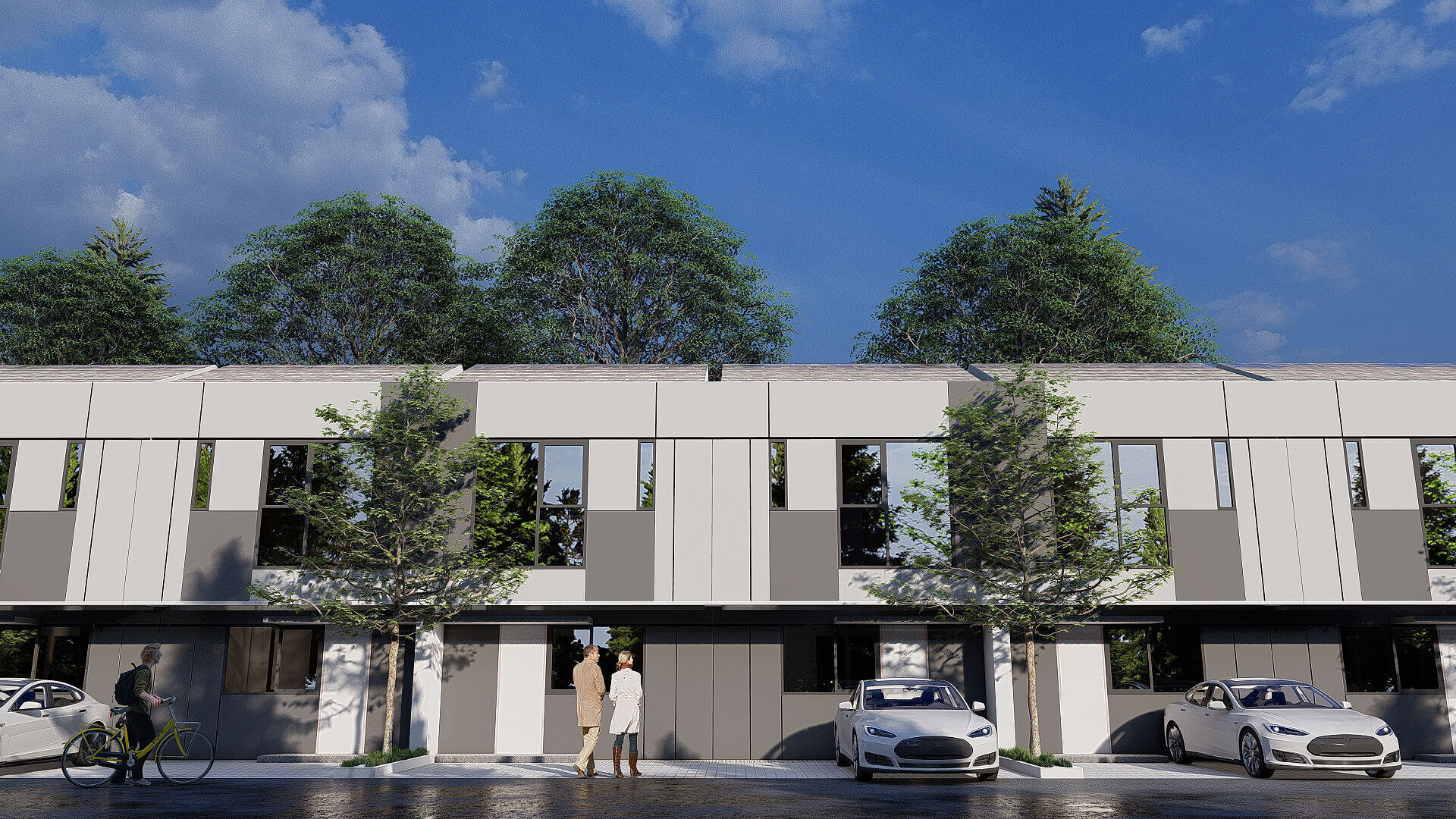 Modern 2 Storey House 5x10 5m Skp with DWG and Lumion Files 3D model_2