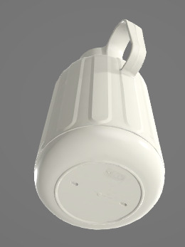 White Coffee Flask 3D Asset 3D model_2