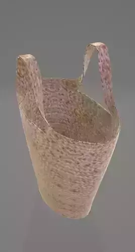 Slender Basket 3D Asset 3D model