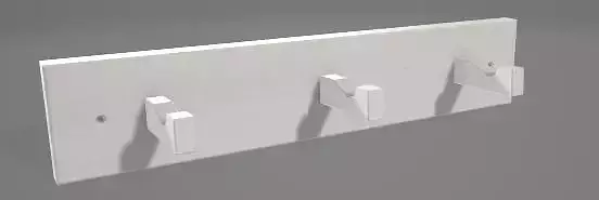 Simple White Rack 3D Asset