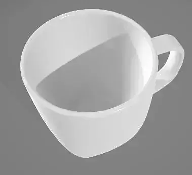 Simple White Mug 3D Asset
