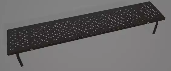 Rustic Metal Monitor 3D Asset 3D model_0