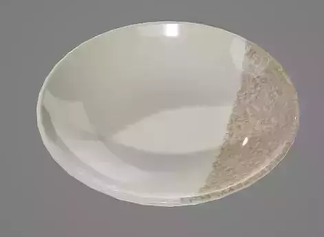 Rustic Deep Plate 3D Asset