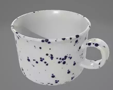Patterned Mug 3D Asset