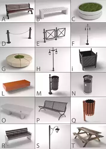 Echise Bruno - Street Furniture pack