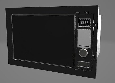 Microwave Oven 3D Asset 3D model