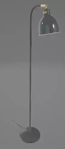 Long Green Lamp 3D Asset