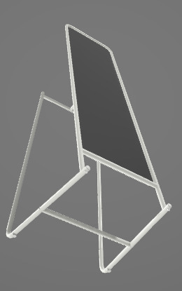 Long Floor Mirror 3D Asset 3D model_2