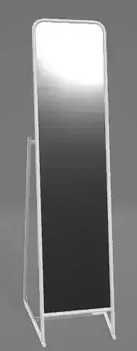 Long Floor Mirror 3D Asset 3D model