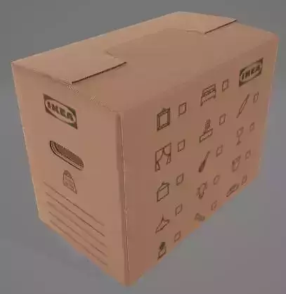 Ikea Cardboard 3D Asset
