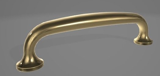 Golden Handle 3D Asset 3D model