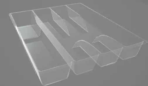 Glass Cuterly Tra 3D Asset 3D model_0